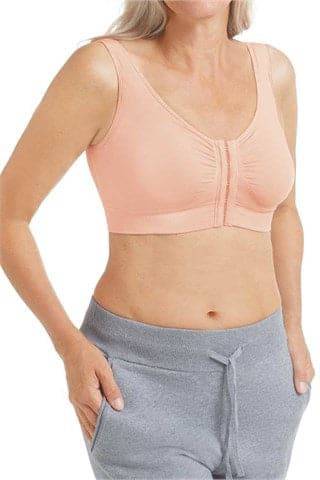 Amoena Clara Wire-free Front-Closure Bra - Blush