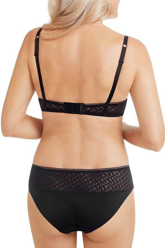 Amoena Be Yourself Wire-Free Bra - Black/Taupe