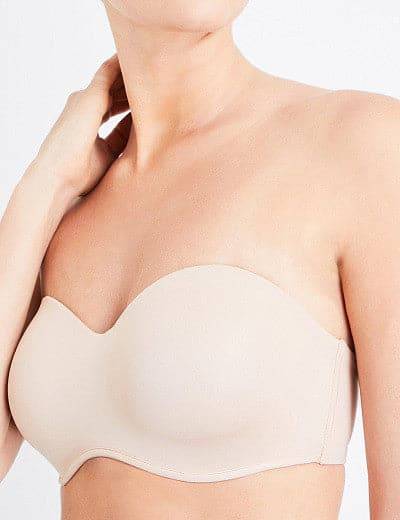 Amoena Barbara Strapless Underwired Mastectomy Bra - Nude