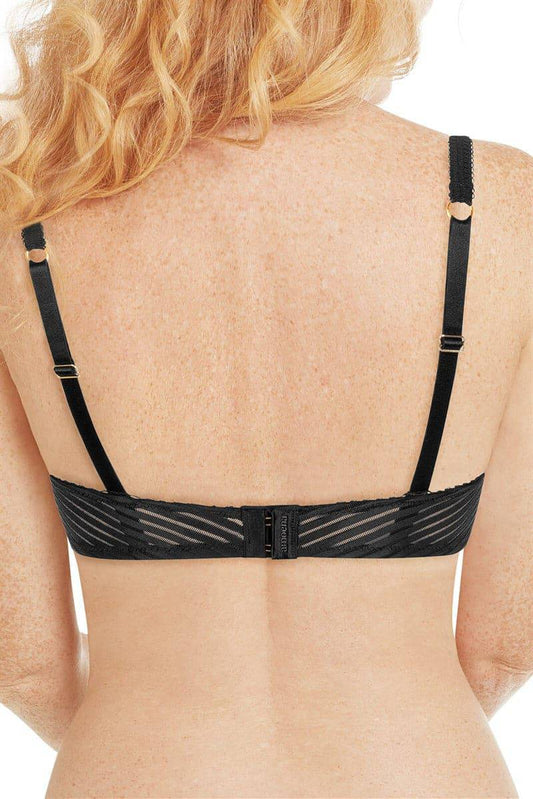 Amoena Karolina Padded Wire-Free Bra - Black/Nude