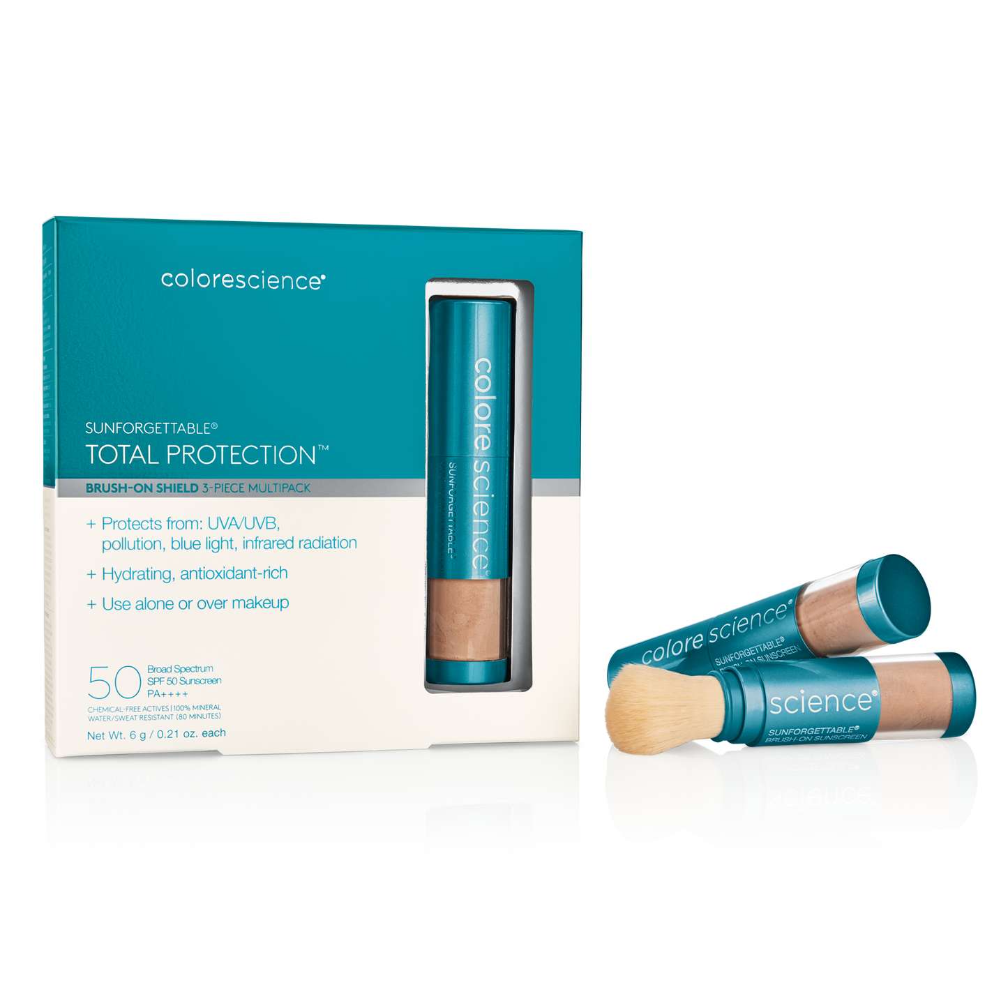 Sunforgettable® Total Protection™ Brush-on Shield SPF 50 Multipack || Tan