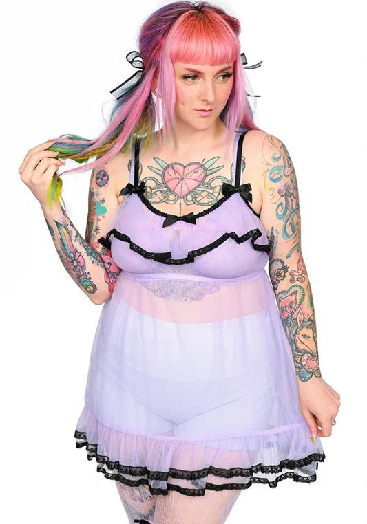 Powder Room [Lavender] | BABYDOLL DRESS*