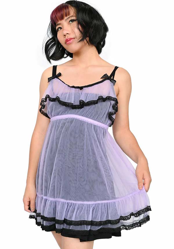 Powder Room [Lavender] | BABYDOLL DRESS*