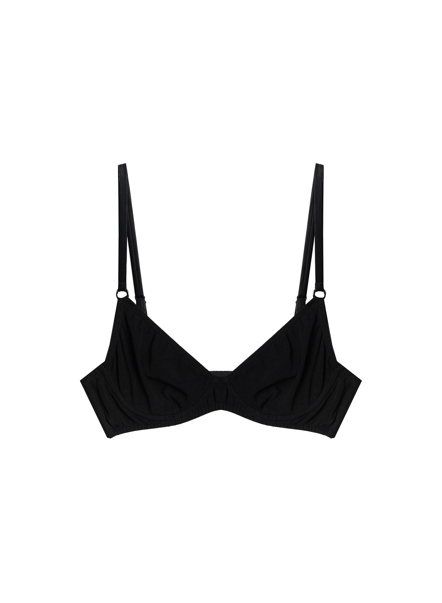 Organic Cotton Unlined Demi Bra