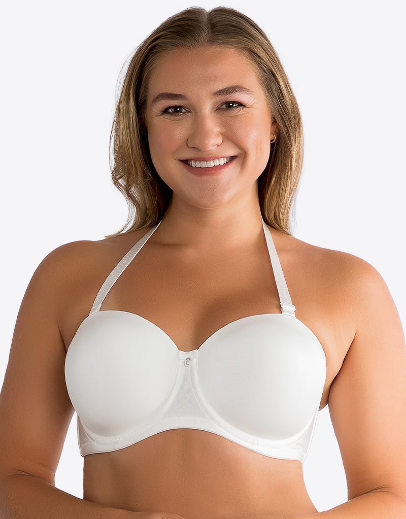 Parfait Elise Strapless Bra Pearl White