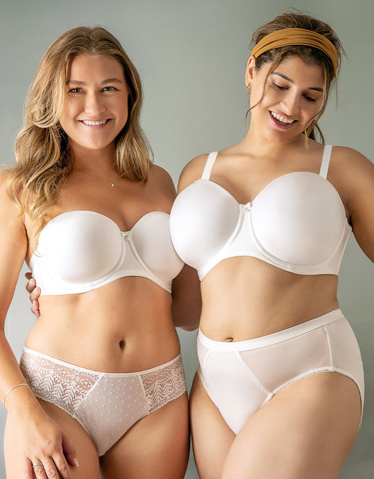 Parfait Elise Strapless Bra Pearl White