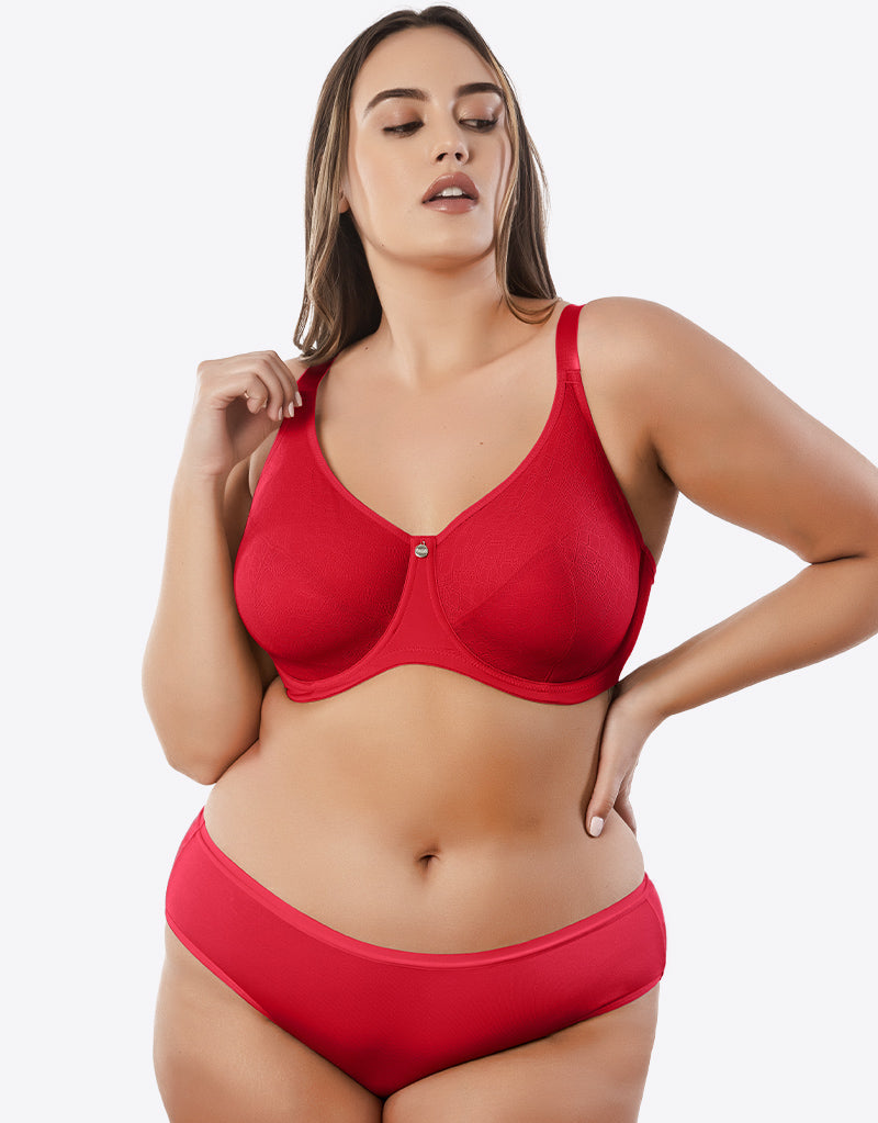 Parfait Enora Minimizer Full Cup Bra Racing Red