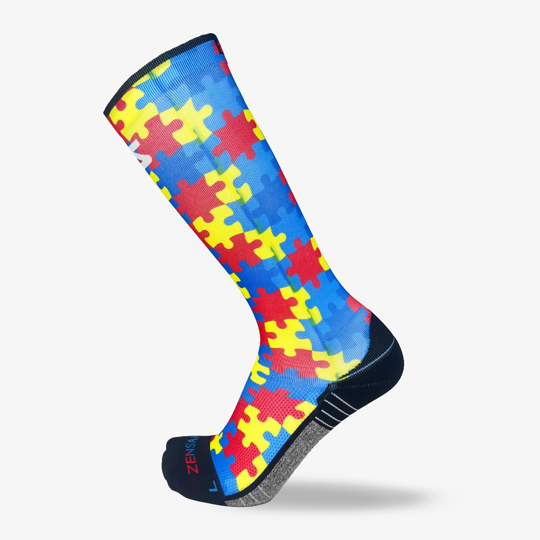 Puzzle Pieces Compression Socks (Knee-High)