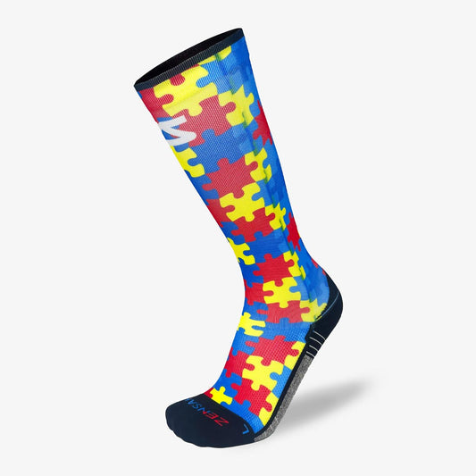 Puzzle Pieces Compression Socks (Knee-High)