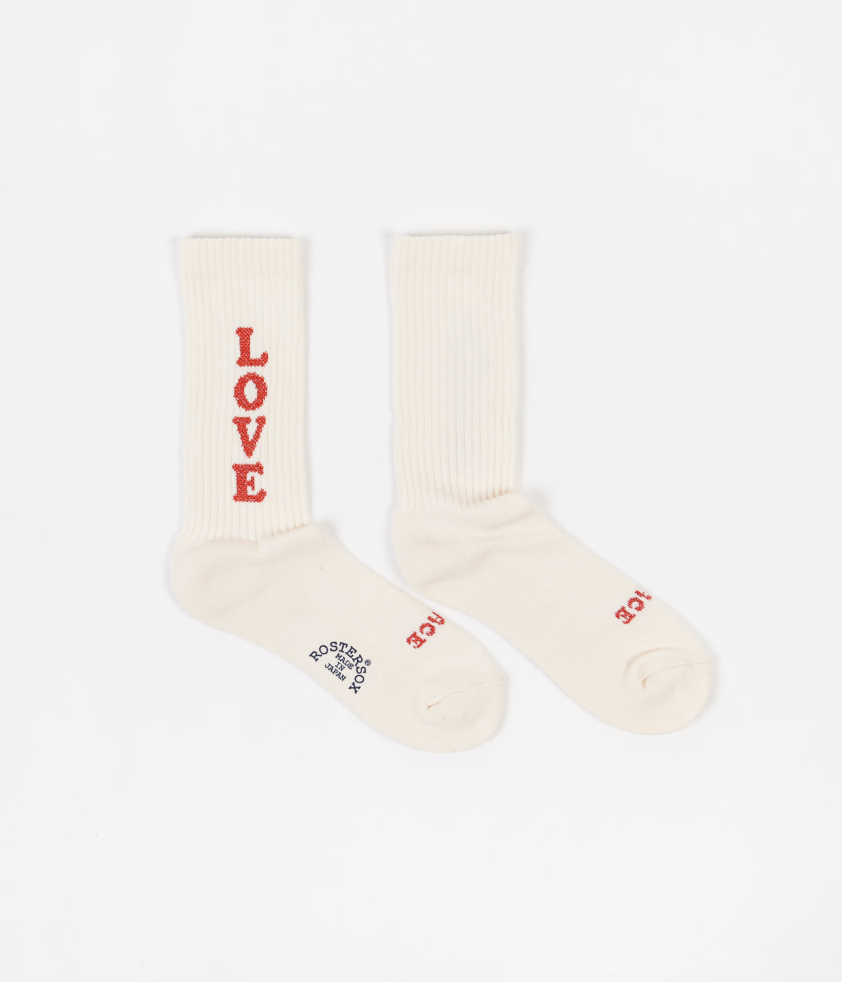 Rostersox Love Socks - White