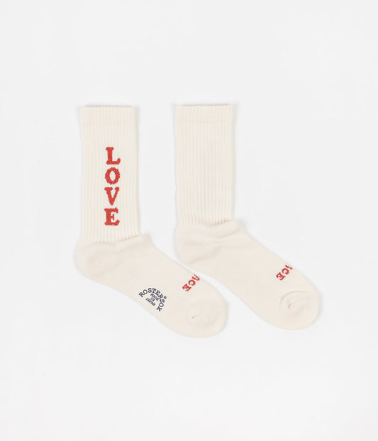 Rostersox Love Socks - White