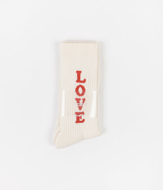 Rostersox Love Socks - White