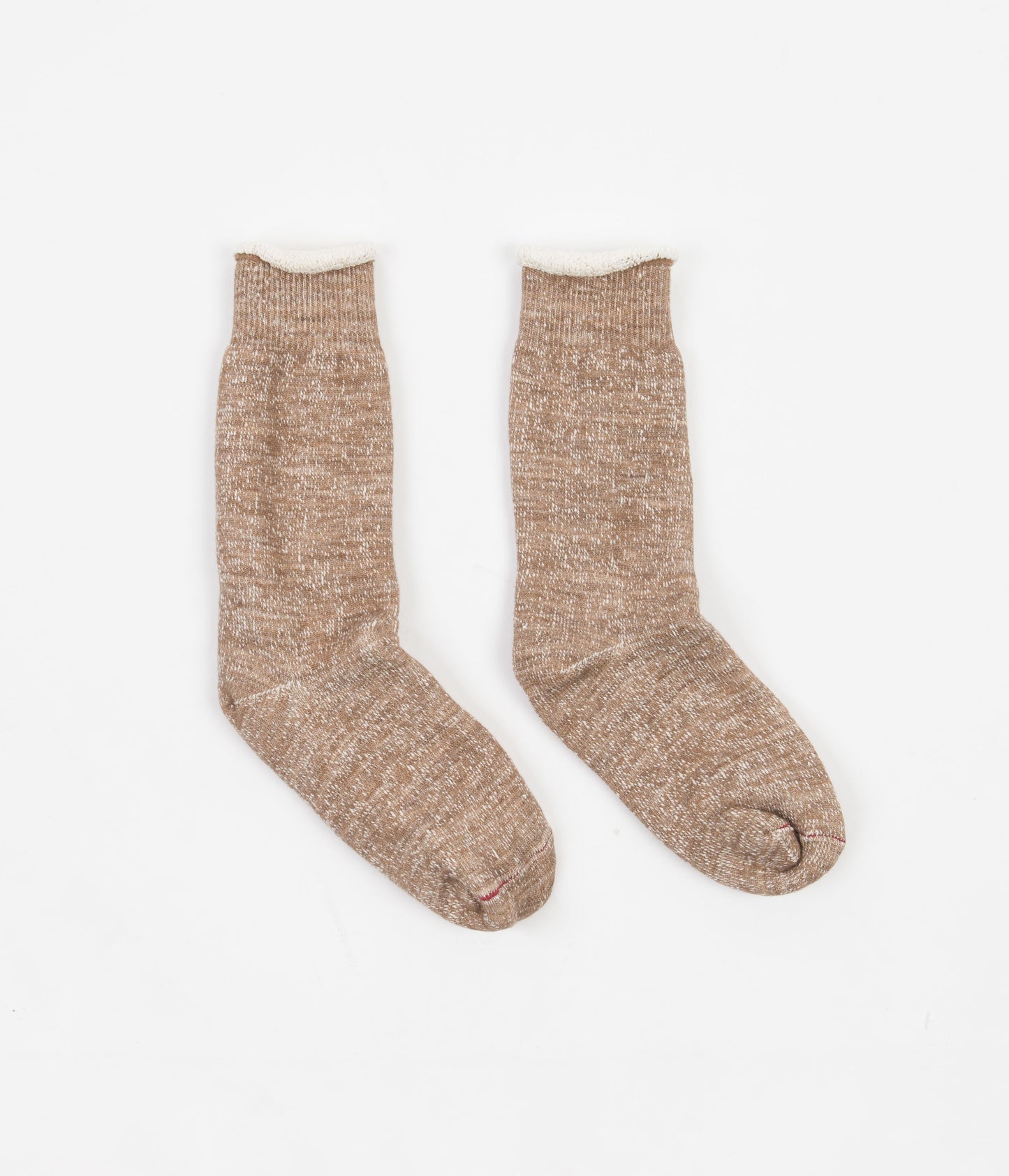 RoToTo Double Face Crew Socks - Camel