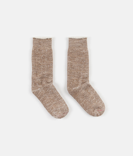 RoToTo Double Face Merino Blend Socks - Camel