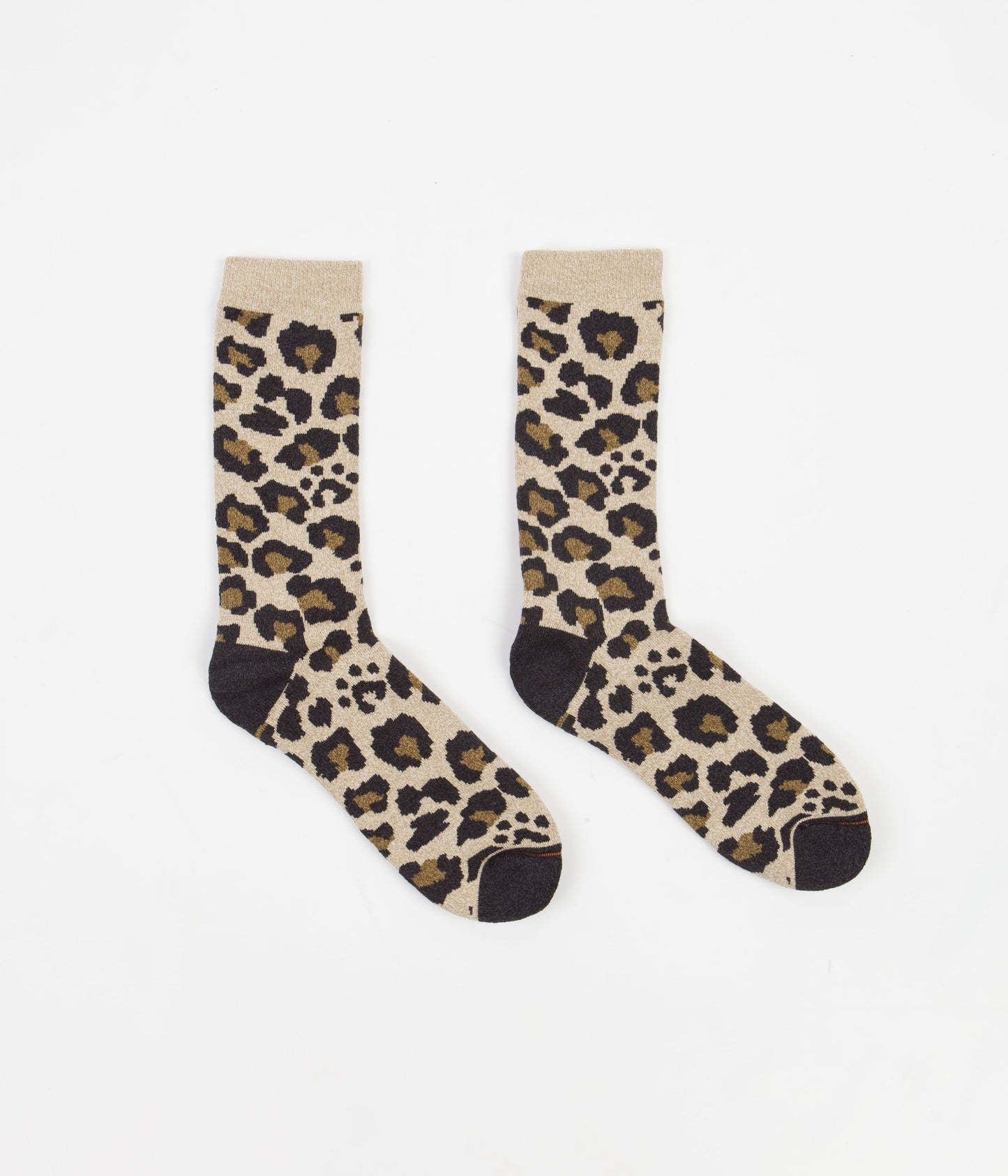 RoToTo Leopard Socks - Beige