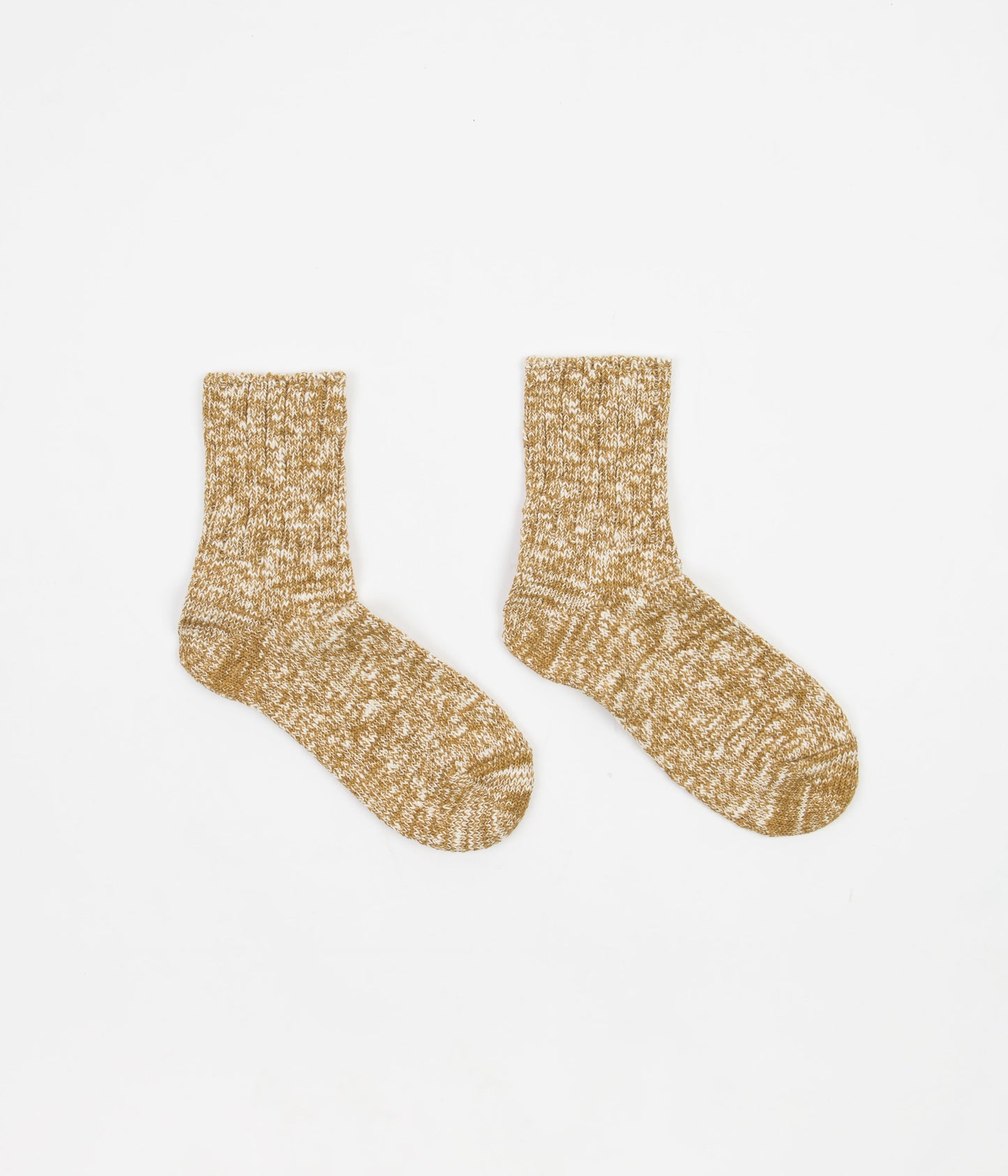 RoToTo Low Gauge Slub Socks - Mustard