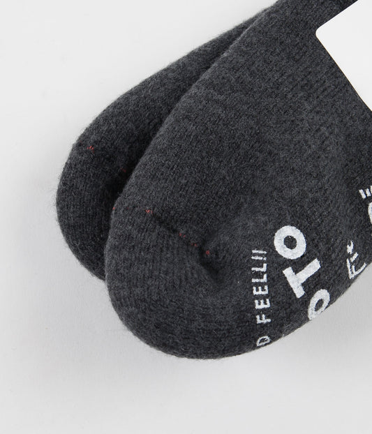 RoToTo Pile Slipper Socks - Charcoal