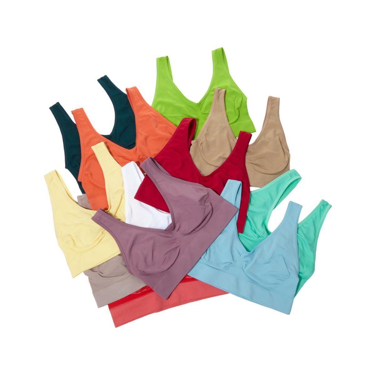 Rhonda Shear Seamless "Ahh" Bra MYSTERY or SAME COLOR 5 Pack