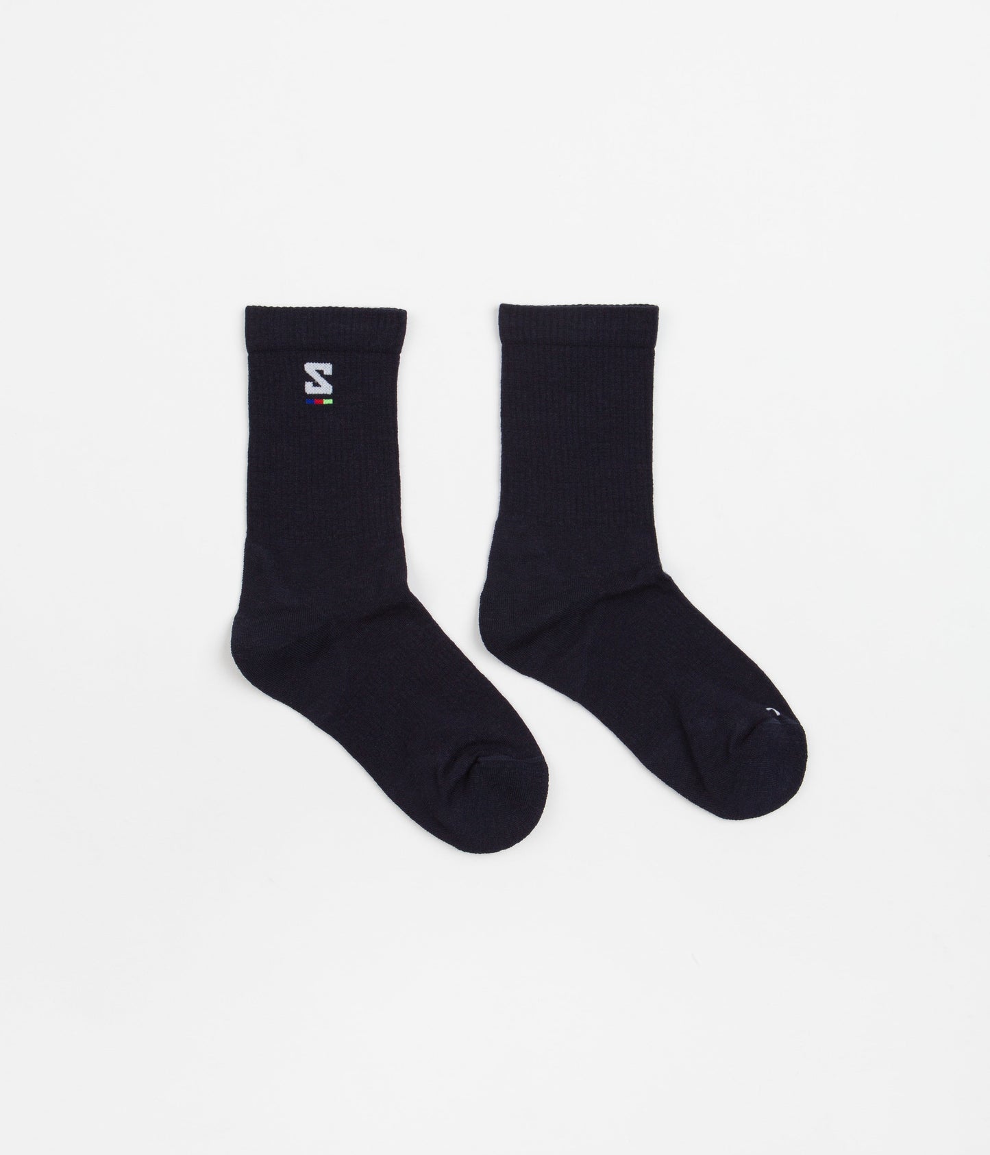 Salomon Sunday Smart Crew Socks - Dark Sapphire / White