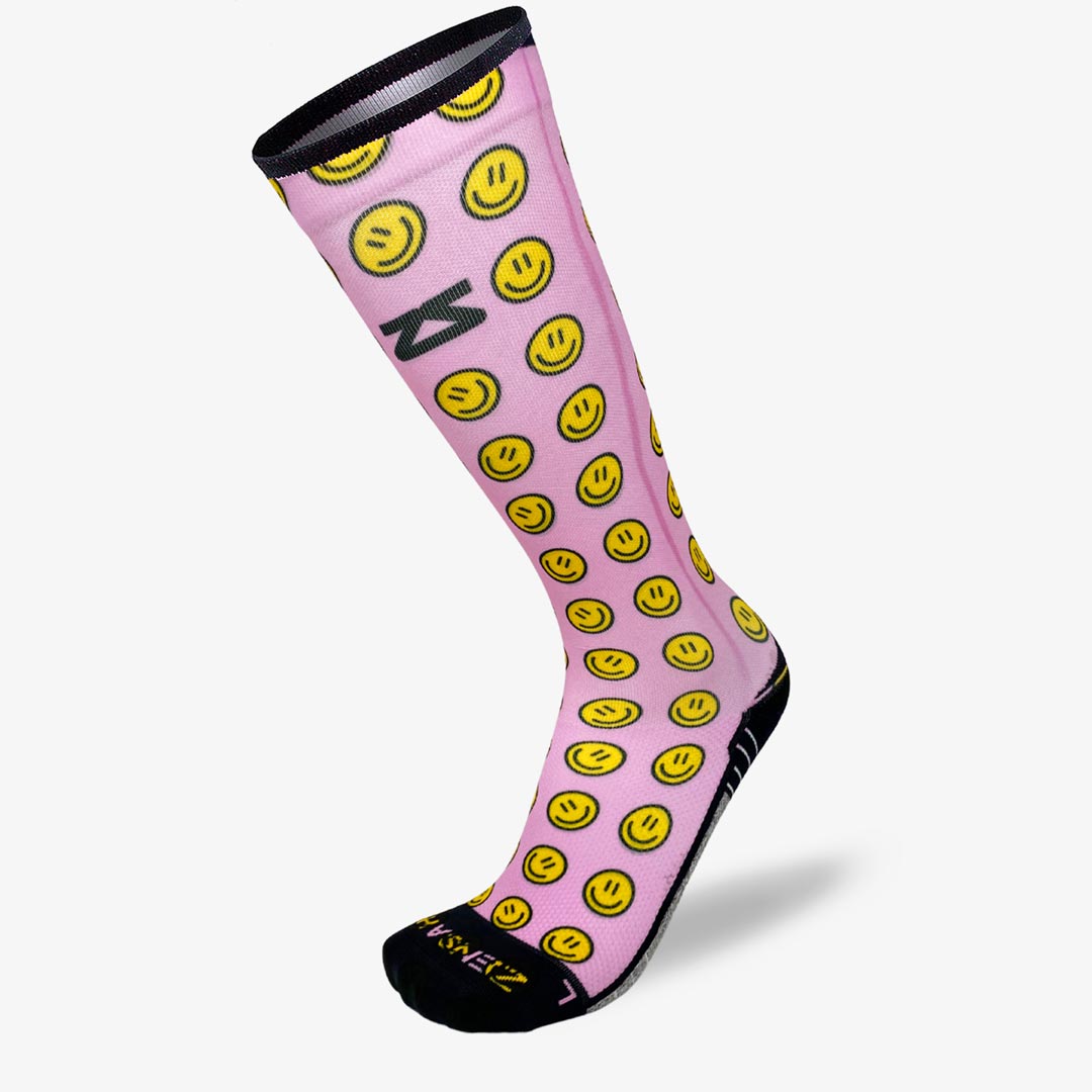 Smiley Faces Compression Socks (Knee-High)