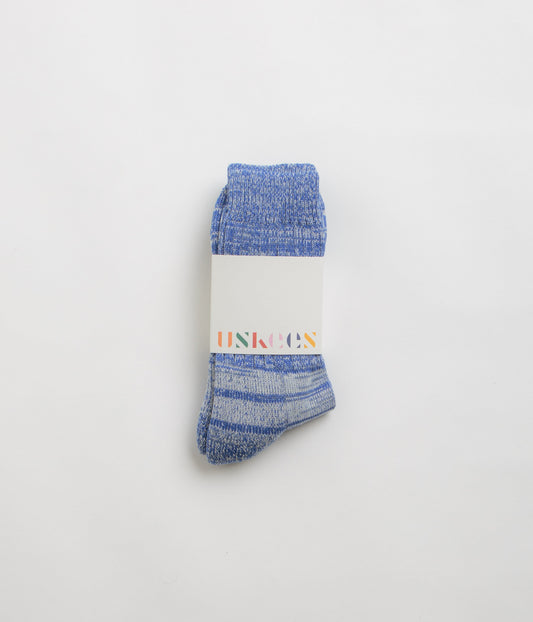 Uskees 4006 Organic Cotton Socks - Ultra Blue