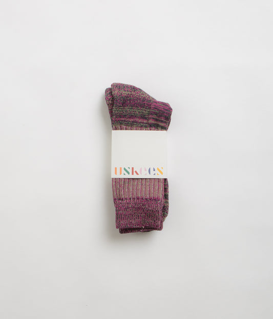 Uskees 4006 Organic Cotton Socks - Violet